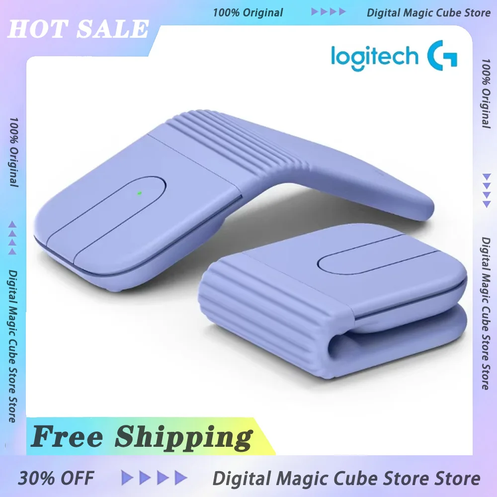 

Logitech MOBI FOLD Folding Mouse Wireless Bluetooth 5.3 Ultra Portable Adaptive Touch Scrolling Ergonomic Gaming Mouse Window