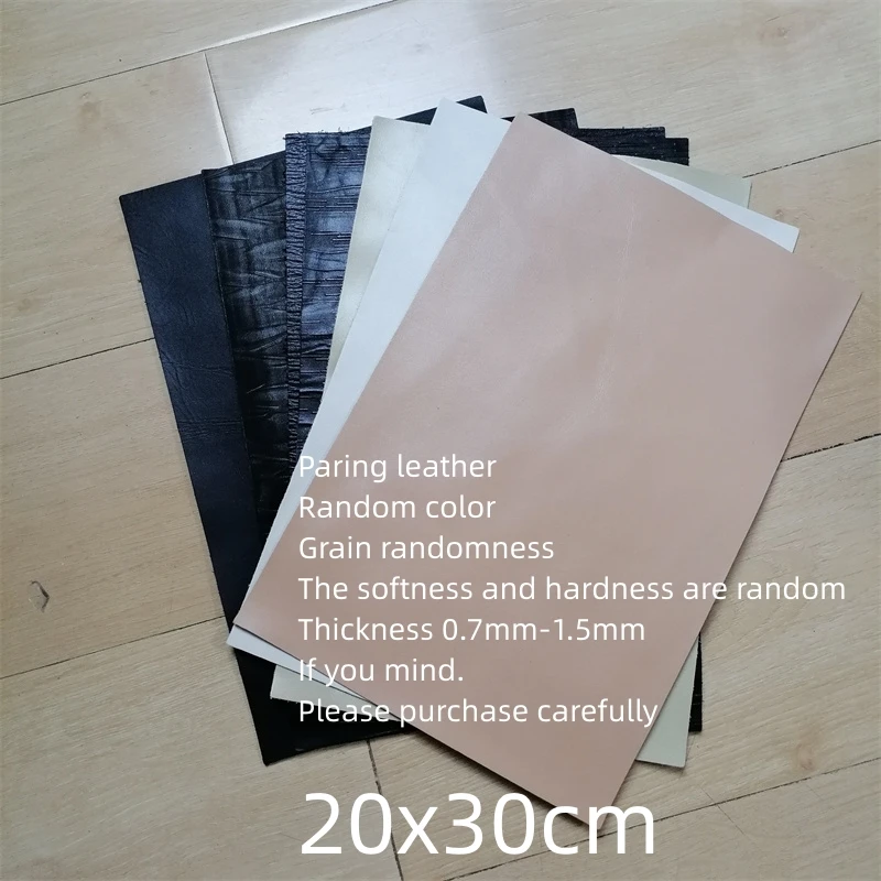 The First Layer of Real Cowhide Material, The Corners and Lower Feet Leather Fabric, Handmade DIY, Small Piece