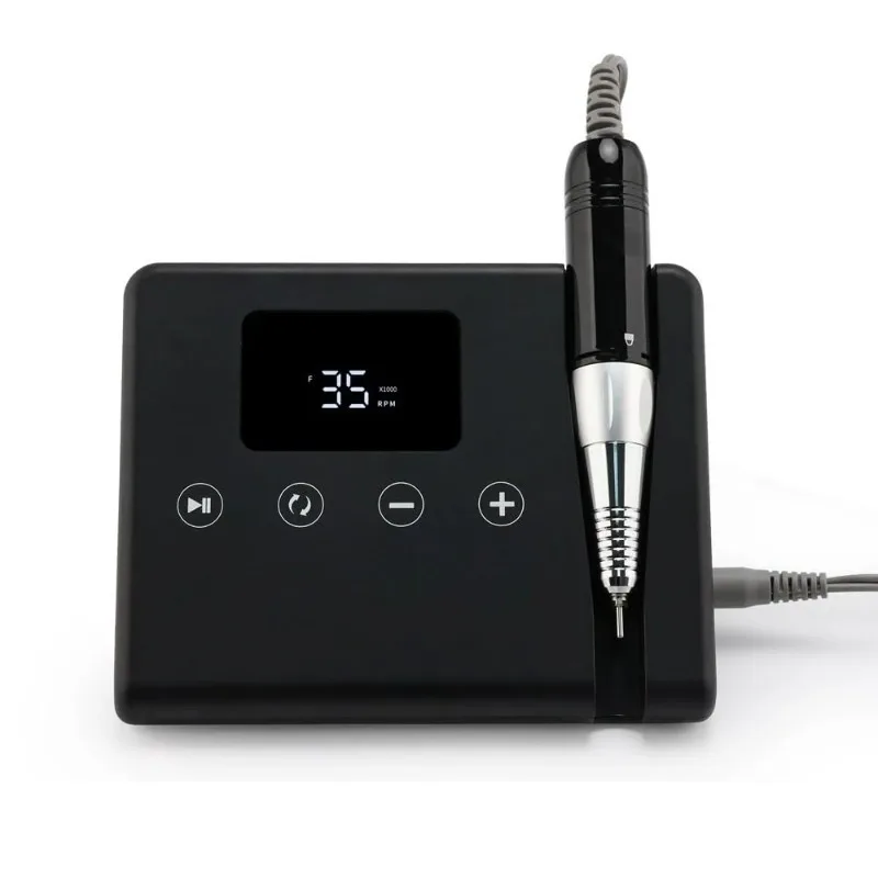 Professional E File Nail Drill Machine Portable 35000rpm Desktop Use Coreless Motor Strong Nail Sander Manicure Pedicure Set