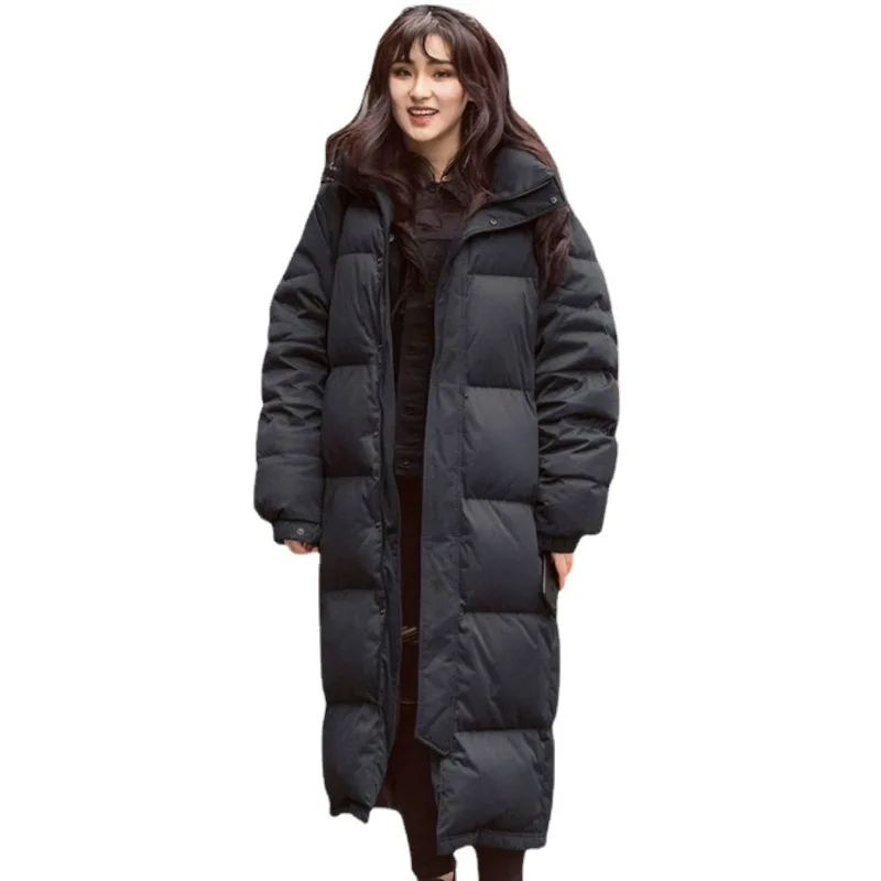 Women 90% White Duck Down Coat Winter Long Women Down Jacket Hooded Waterproof and Windproof Keep Warm -20 Degrees Overcoat