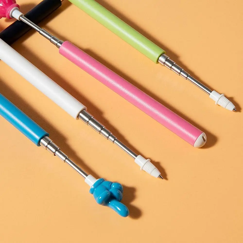 Durable Stainless Steel Teaching Pointer Finger Design Writable Teaching Stick Telescopic Rod Whiteboard Hand Pointer Teachers