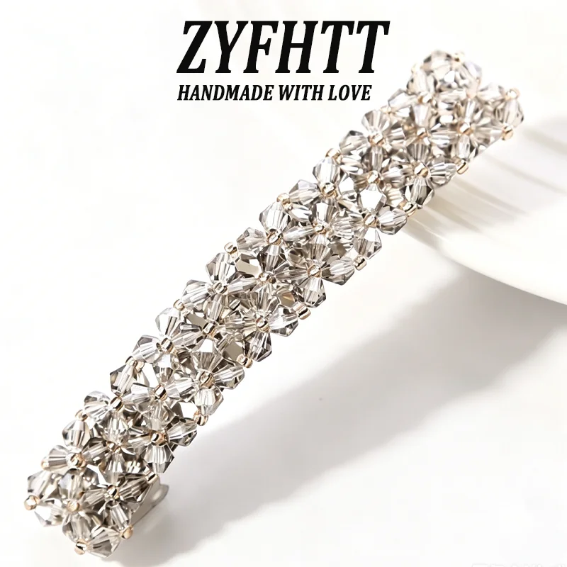 1/3 Stück ZYFHTT Strass-Metall-Haarspange für Damen, Elegante Seitenspange, Modische Mädchen-Haarnadel, Haaraccessoires – Detail 10