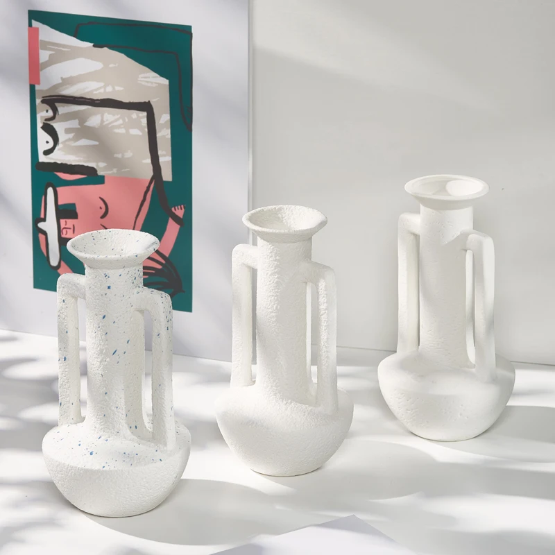 

Ceramic small flower vase - Nordic-inspired vintage hydroponic decorative piece