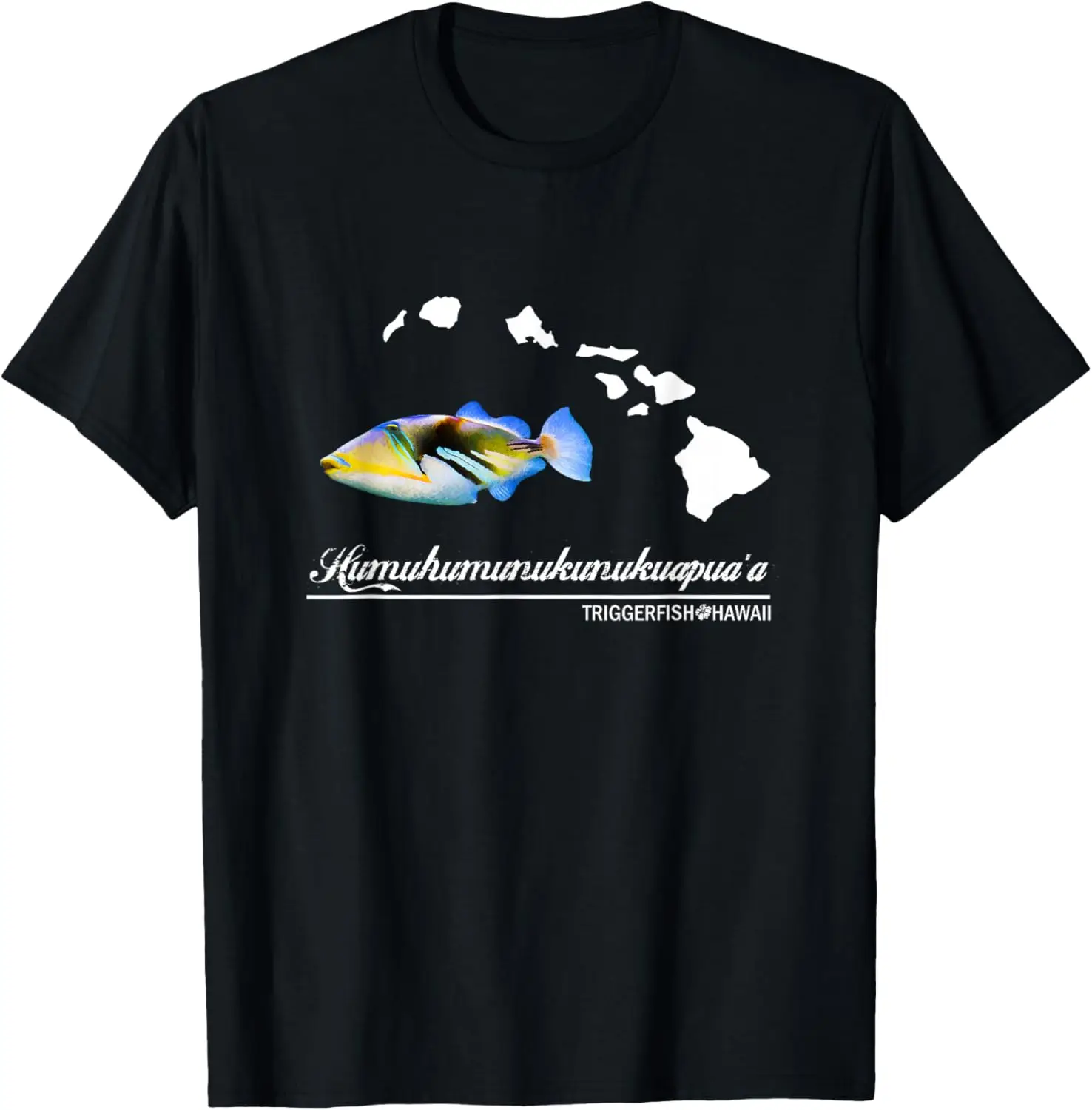 

Humuhumunukunukuapua'a Triggerfish Hawaii Holiday T-Shirt 100% Cotton O-Neck Short Sleeve Summer Casual Mens T-shirt Streetwear