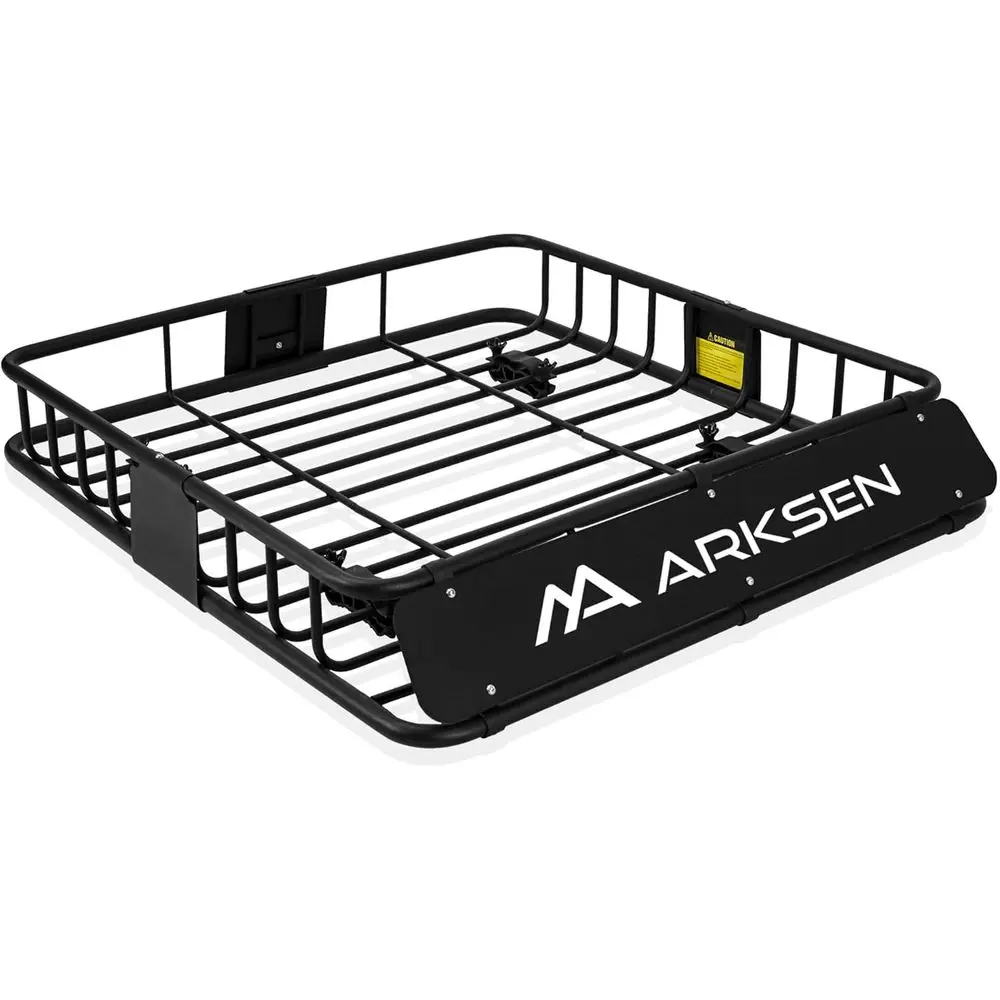 

43 x 39 x 6 inch Heavy Duty Roof Rack Cargo Carrier with Extension, Universal Steel Roof Basket, 150 LBS Capacity Car Top Luggag