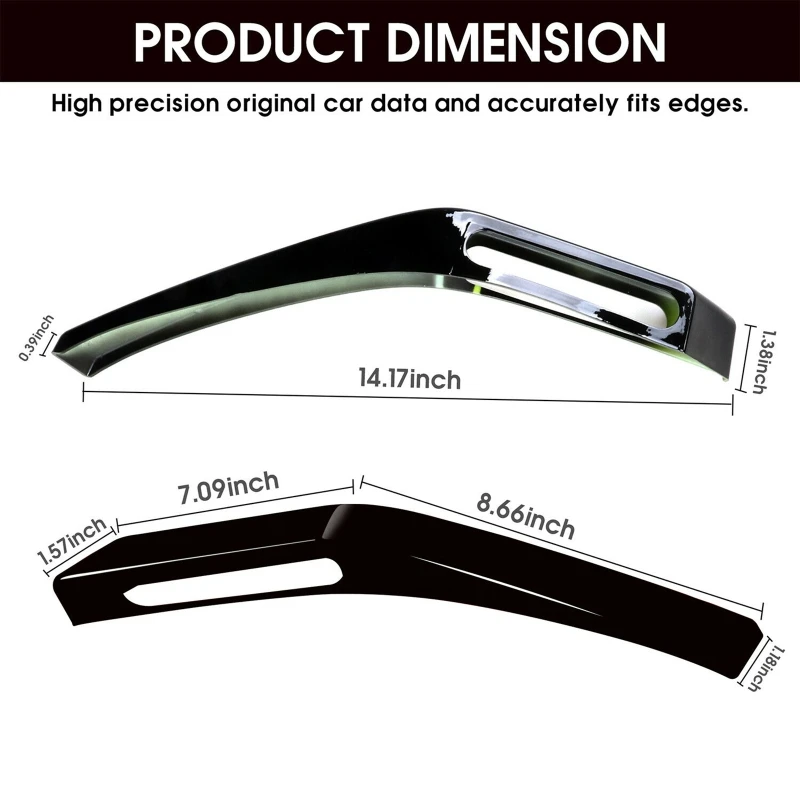 

2Pcs/set Front Engine Hood Release Handle Hinge Decor Trim Cover For Ford Bronco 2021+