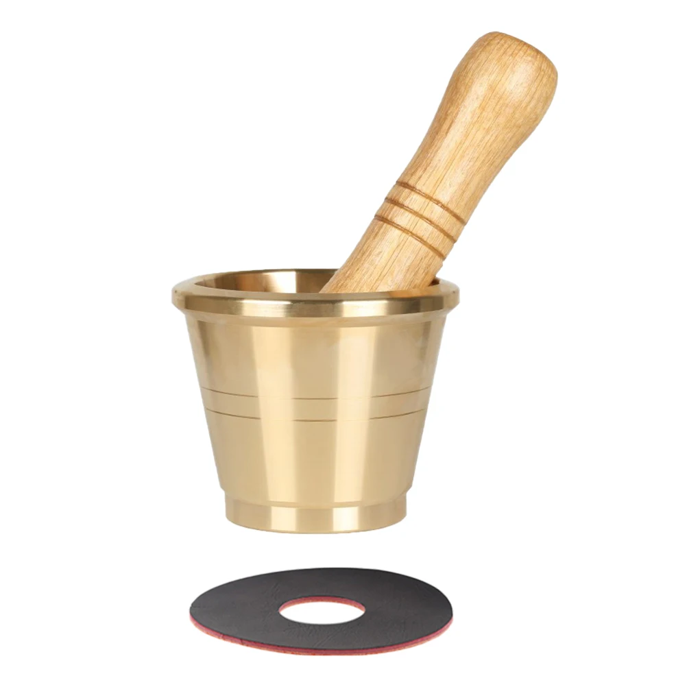 

Медный раствор, набор пестика, 2 шт., дробилка для чеснока, мельница, бытовая кухонная дробилка для перцев, кофе, орехов, фруктов