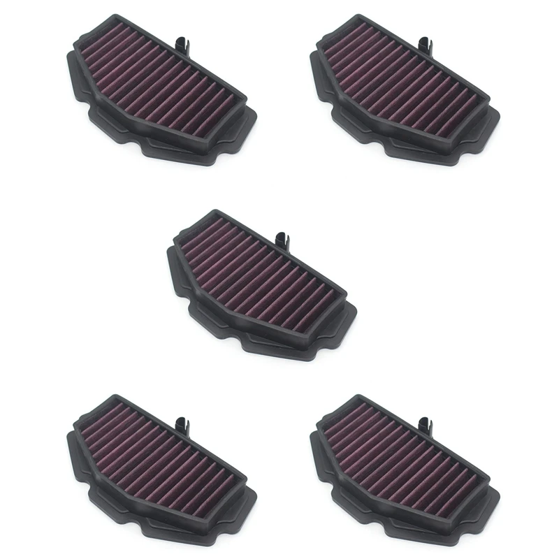 5X Motorcycle Air Cleaner Filter For Kawasaki VERSYS 650 2015-2019 NINJA 650 KLE650 Z650 VULCAN 650 S 15-19