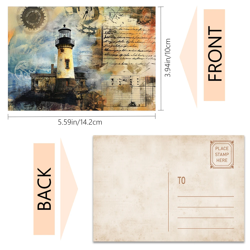 32 Stück, Punk Steam Age Postkarte, mechanisch, Geburtstags-/Jubiläumsgeschenk, Sammlerstück, geeignet zum Verschenken, erhältlich. – Detail 2