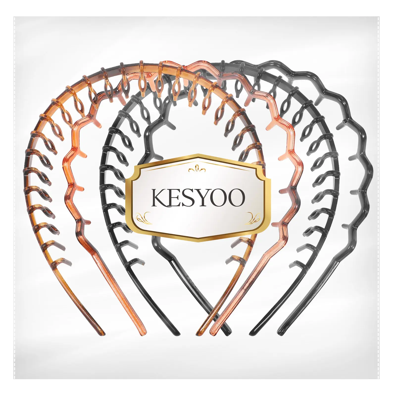 

4Pcs Tree Branch Headband Simple Elegant Hair Accessories for Women Daily Wear Face Washing Headdress Acrylic Non-Slip Band