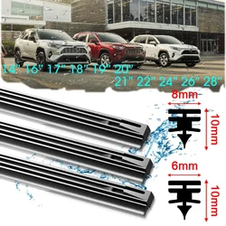 1Pcs Car Wiper Blade Windscreen Insert Rubber Strip 8MM 6MM 14