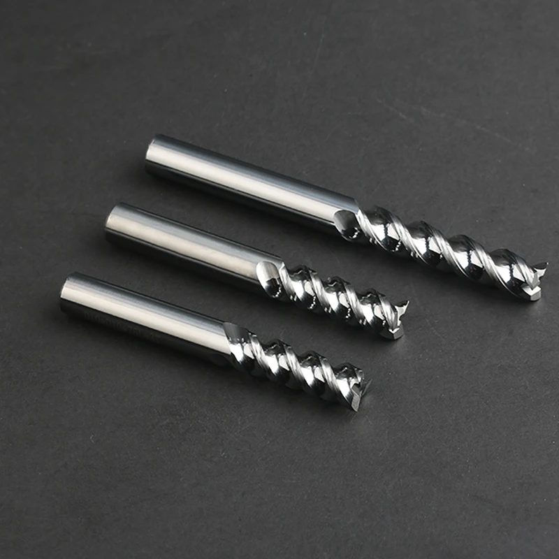 HENGXIN 3 Flute Carbide Milling Cutter Tungsten End Mill CNC Tool Processed Aluminum Parts