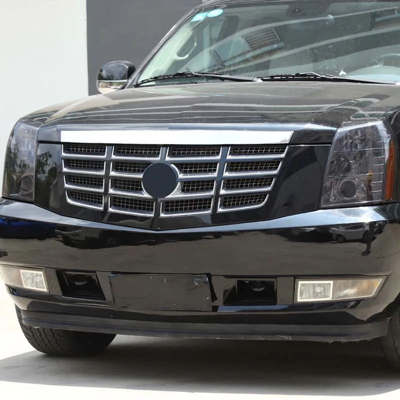 

Suetlcoity For Cadillac Escalade 2007-2014 TPU Black Car Front Headlights Turn signal Decorative Film Sticker Car Accessories