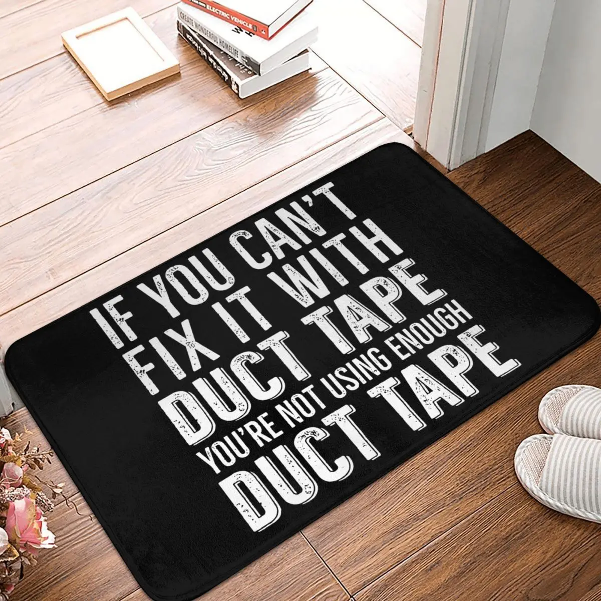 Tape Bathroom Non-Slip Carpet If You Cant Fix It With Duct Tape Use More Duct Bedroom Mat Welcome Doormat Floor Decoration Rug