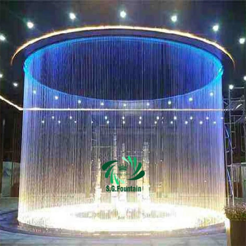 custom.High Quality Stainless Steel Customized Indoor Rain Fall Feature Curtain