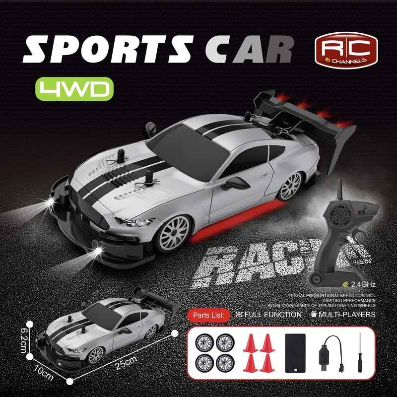 

Новый 2,4G RC дрифт-автомобиль с полным приводом, высокоскоростной внедорожный детский автомобиль, модель GTR, электрическая игрушка, автомобиль с дистанционным управлением
