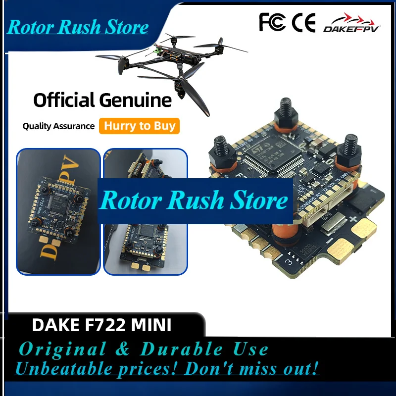 RoRuSDAKEFPV Mini F722 FC Mini Stack F722 6S 55A 8S 70A BLS Bluejay ESC 20X20mm Flight Controller For 3inch 4inch 5inch FPV Dron
