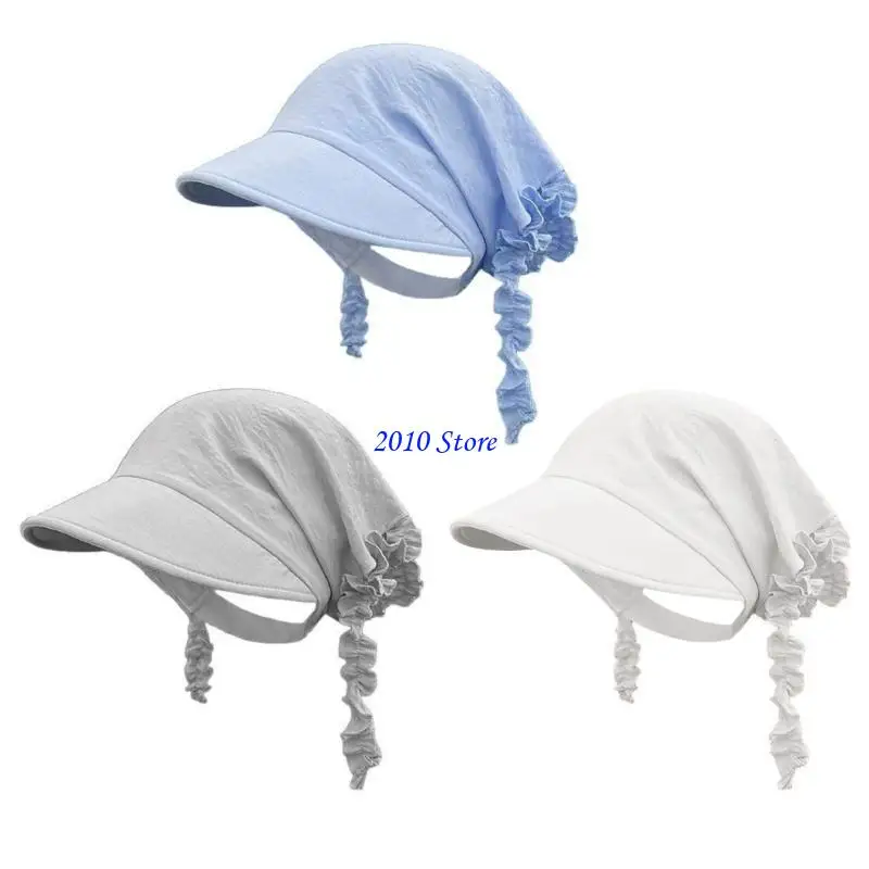 F3MF أنيقة القطن قبعة البيسبول قبعة ناعمة Bandanas وشاح لرياضة السفر وارتداء كل يوم مطابقة للنساء الرأس