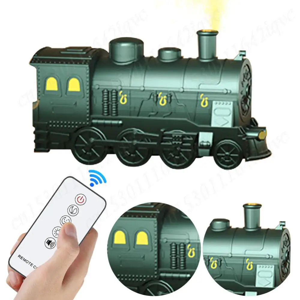 

Retro Train Air Humidifier Ultrasonic Aromatherapy Diffusers Mist Maker Fragrance Essential Oil Aroma Difusor Remote Control