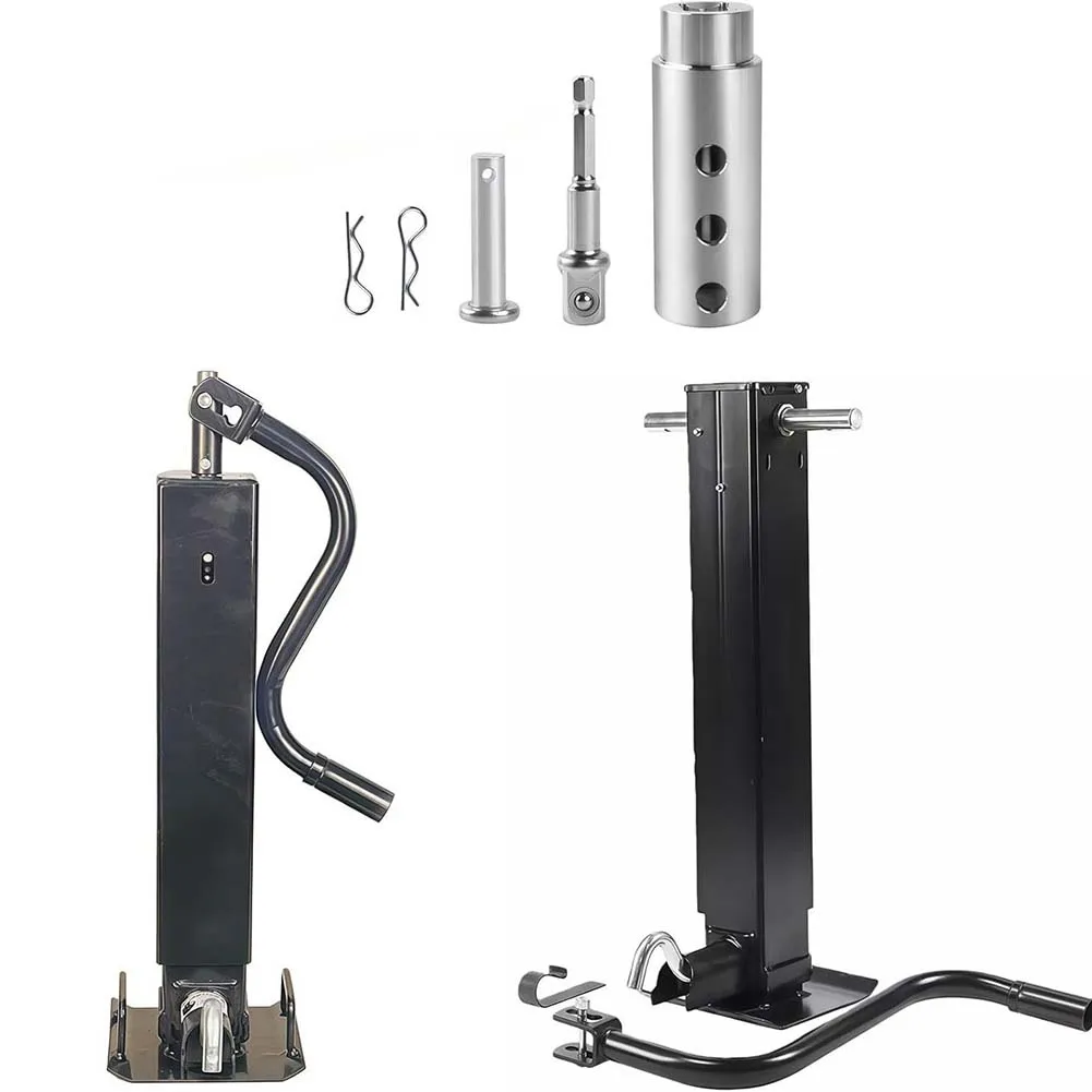 Trailer Jack Electric Drill Adapter- For 1 Inch Jack Drive Shafts Stainless Steel Trailer Jack-Adapter Kit Fits For Camper Truck