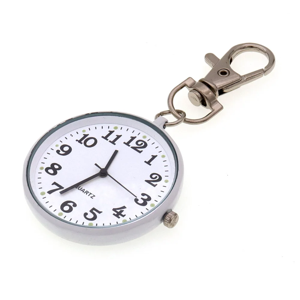 High Quality Pocket Watches Nurse Pocket Watch with Keyring Doctors Student Exam Quartz Watch Medical Vintage Watch Child Gift