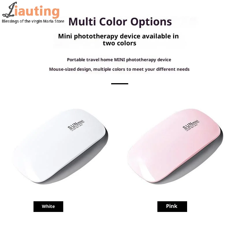 Mini lampe à ongles UV LED 6W pour le durcissement du vernis à ongles Gel Portable pliable 45s/60s synchronisation manucure Machine sèche outil de séchage des ongles