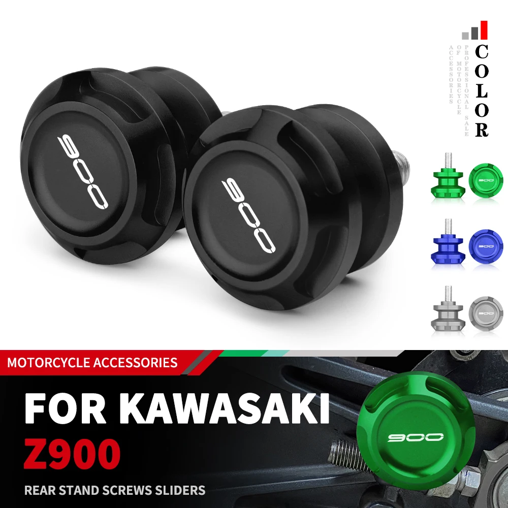 2025 Z900 Für Kawasaki Z900 Z 900 2017-2024 CNC Aluminium Schwinge Slider Spulen Schrauben 8 MM Motorrad Zubehör