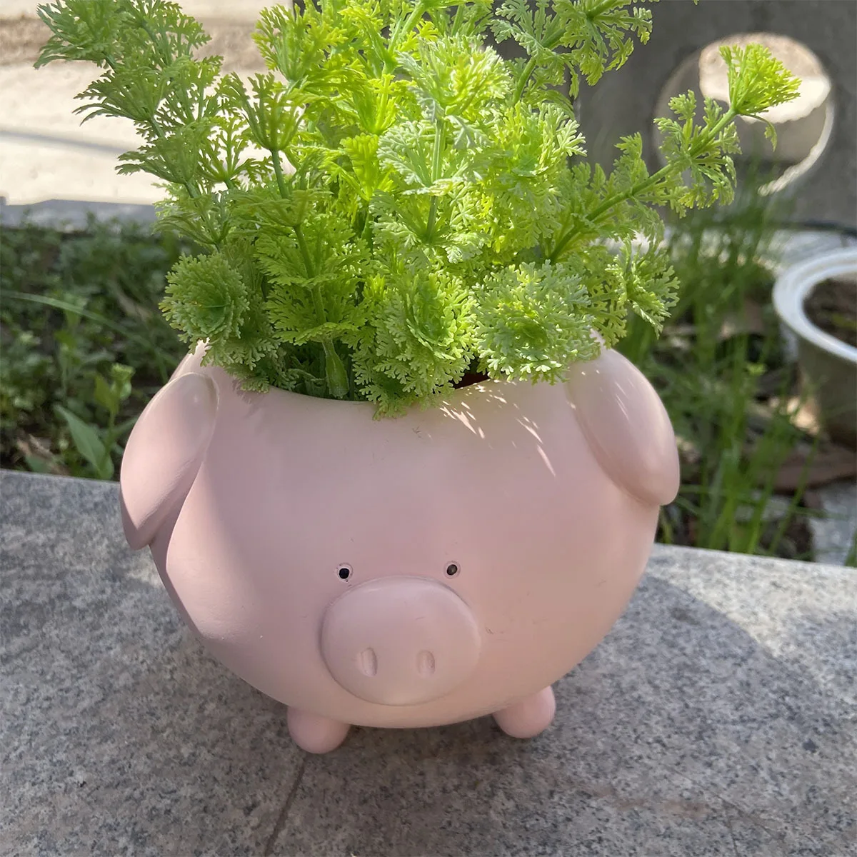 Viral Cute Pig Shaped Succulent Planter, Creative Minimalist Flower Pot for Home Garden Decor, Trending Ornament