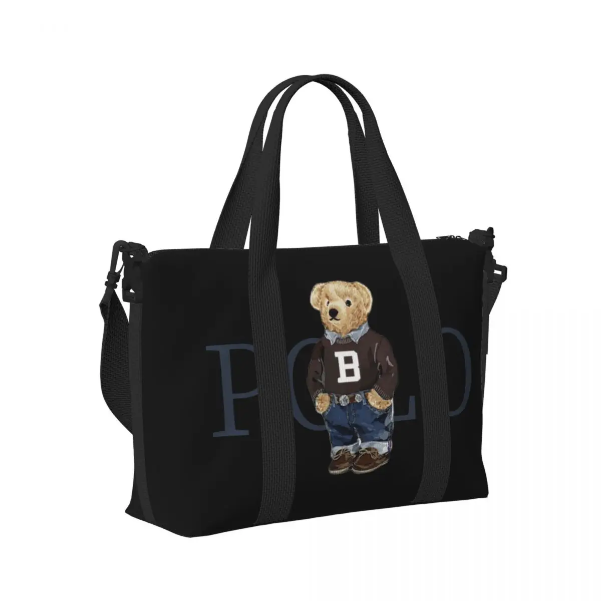 Ralph Bear Hand-Reisetasche, Sport- und Fitnesstasche mit großem Fassungsvermögen, leichte Aufbewahrungsgepäcktasche