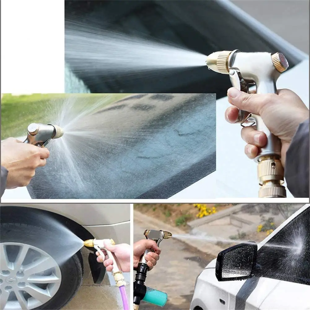 Handheld Water Gun 360 Degree Rotating Design Multifunctional High Pressure Garden Hose Nozzle Sprayer