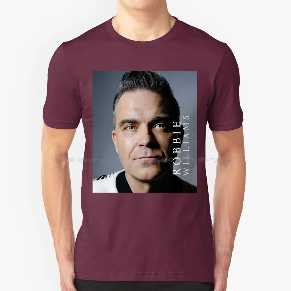 Bio Of Williams Xxv Annyversary T Shirt 100% Cotton Tee Robbie Tour 2022 2023 Album Cover Logo Songs Live Concert Europe Tickets