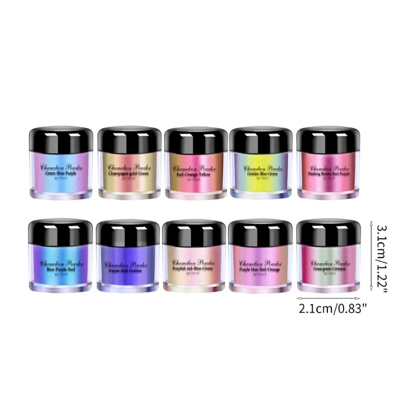 Рисунок 6 - Набор из 10 хрустальных блестящих порошков