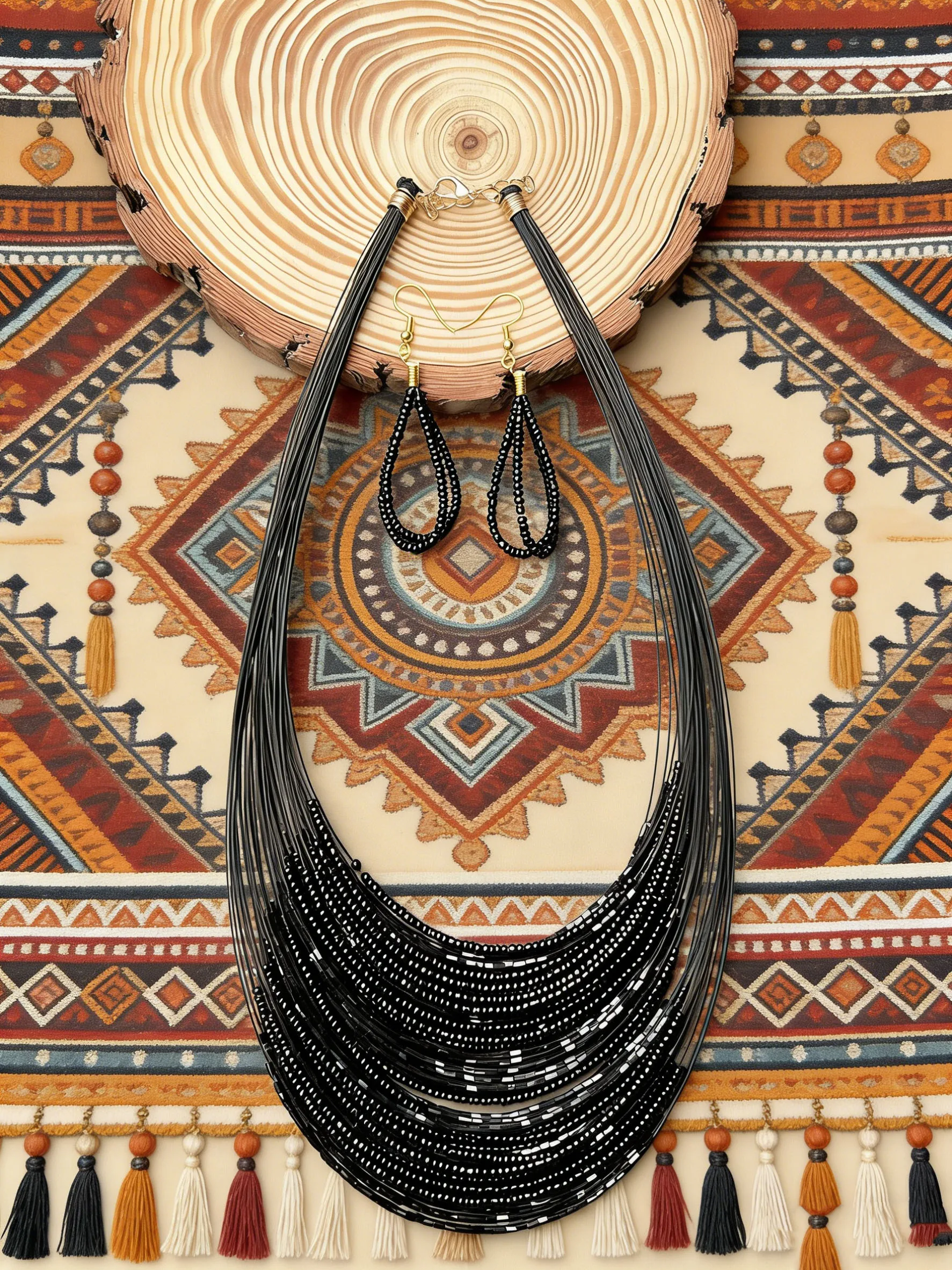 Богемный черный многослойный к – обзор и цена Ethnic Modern Fashion