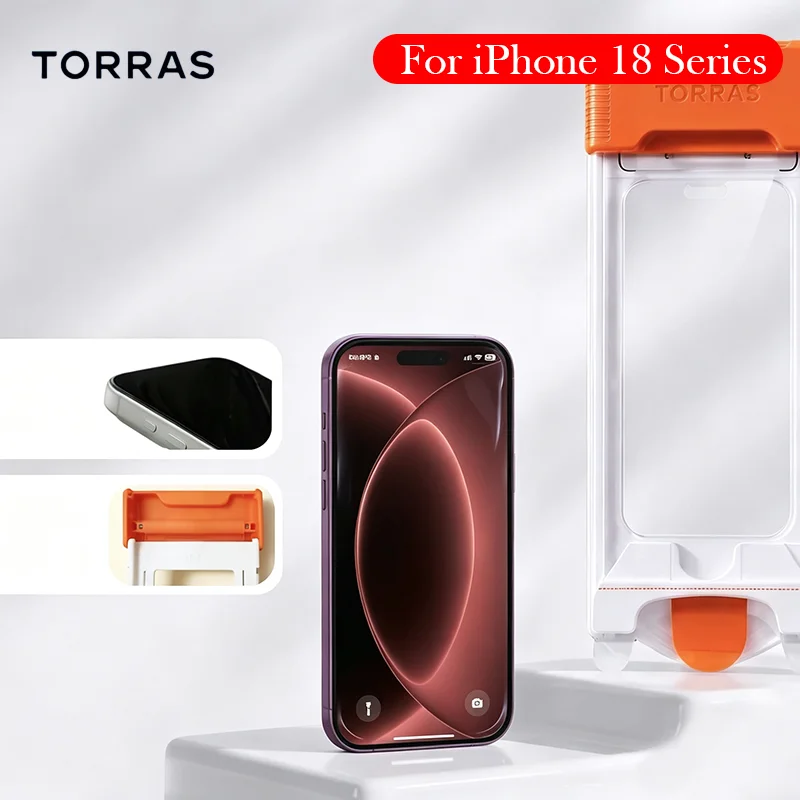 TORRAS AR Tempered Glass For iPhone 18 Pro Max Dust-free Installation Film Screen Protector for iPhone 17 18 Pro Max