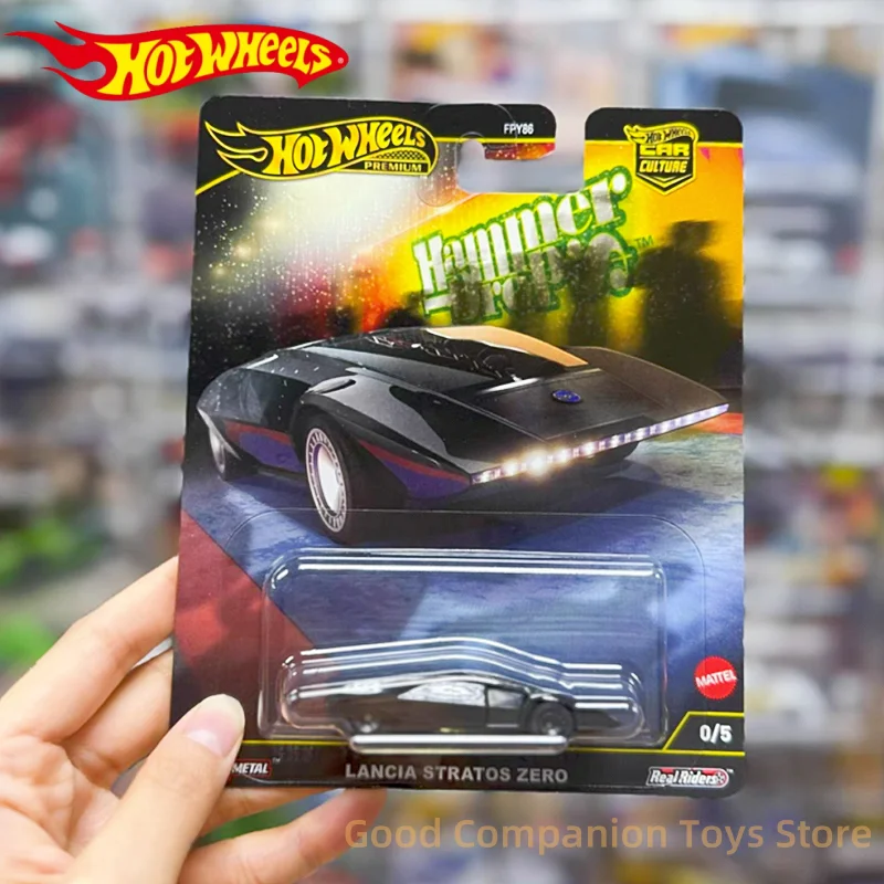 

Оригинальный автомобиль Hot Wheels Culture Premium Hammer Drop LANCIA STRATOS ZERO, ограниченная серия, коллекционные автомобили, нераспечатанный подарок для мальчика