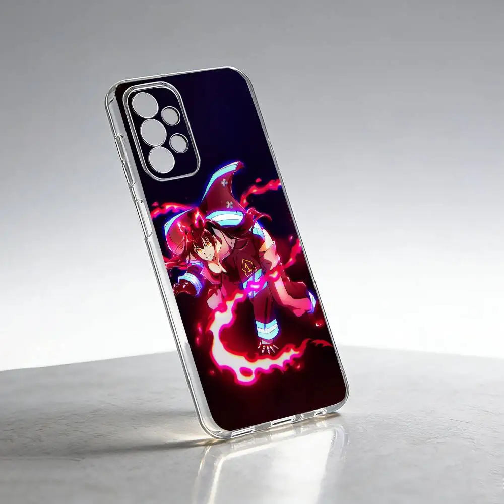 T-Tamaki Kotatsu F-Fire F-Force Phone Case Transparent Silicone Soft For Samsung S25,S24,S21,S22,S23,S30,Ultra,S20,Plus,Fe