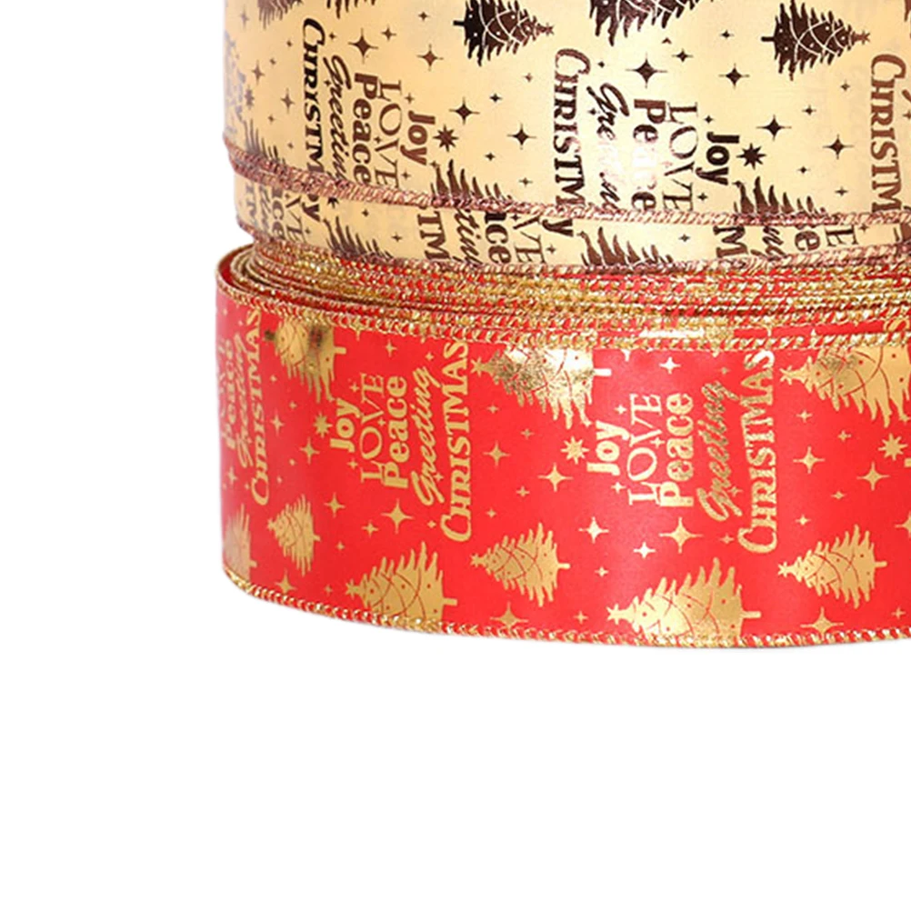 

3pcs Christmas Tree Decoration Ribbon Bright Color Durable Premium Material Gifts Holiday Packages Birthday Presents Home Bag