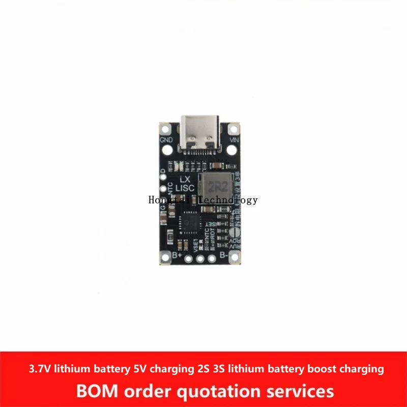 Type-C USB 3.7V lithium battery 5V charging 2S 3S lithium battery boost charging module support QC fast charging