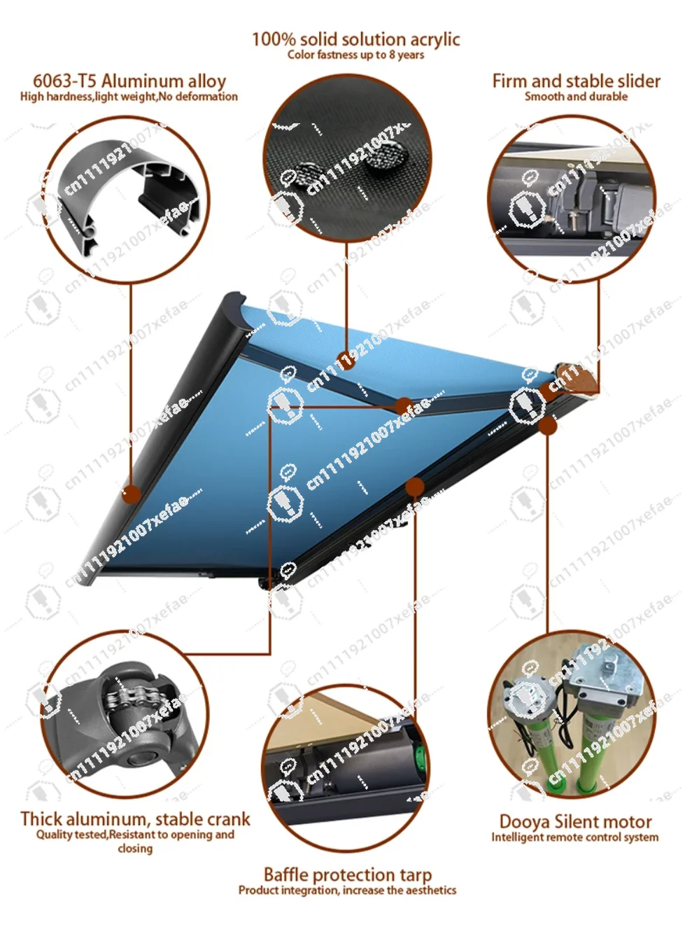 Electric Folding Awning Retractable Roof Electric Awning