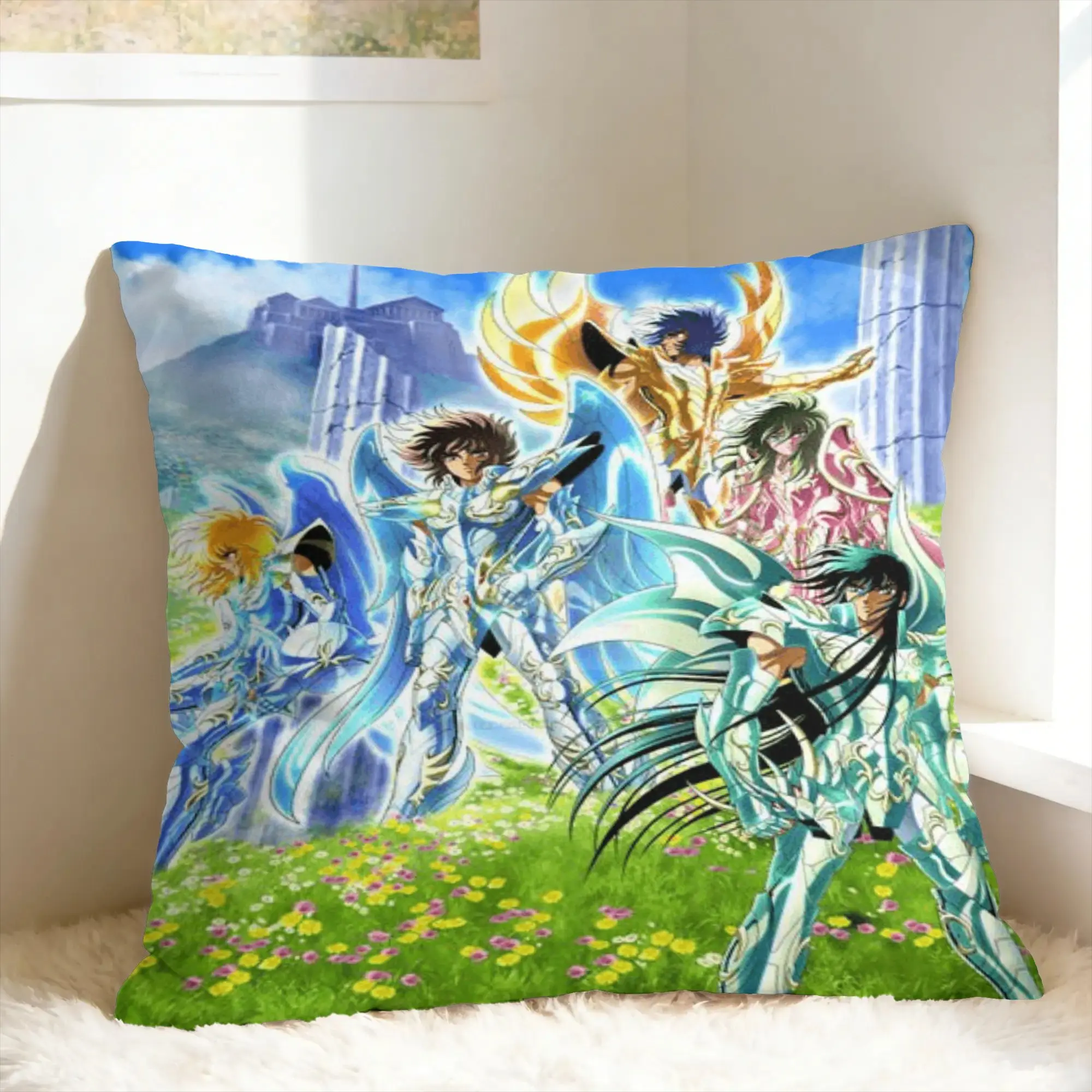The Knights Pillow Case Saint Seiya Funny Pillow Cover Design Pillowcases For Sofa Car Home Decor