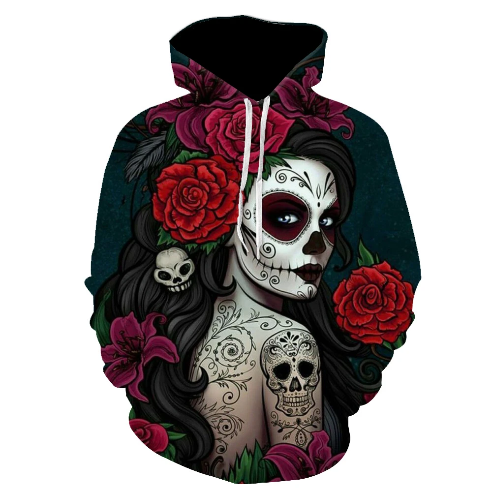 

3D Print Wound Horror Blood Hoodies Sweatshirts Women Men I'M FINE Letter Hoodie Pullover Cosplay Women TopsXXS-6XL