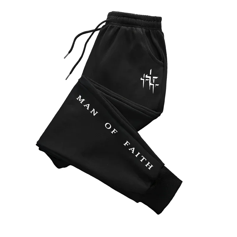 Man of Faith Men's Tracksuit Hoodie&sweatpants 2026 Fall Winter Daily Casual Fashion Sportswear Outdoor Jogger Fitness Outfit view 6
