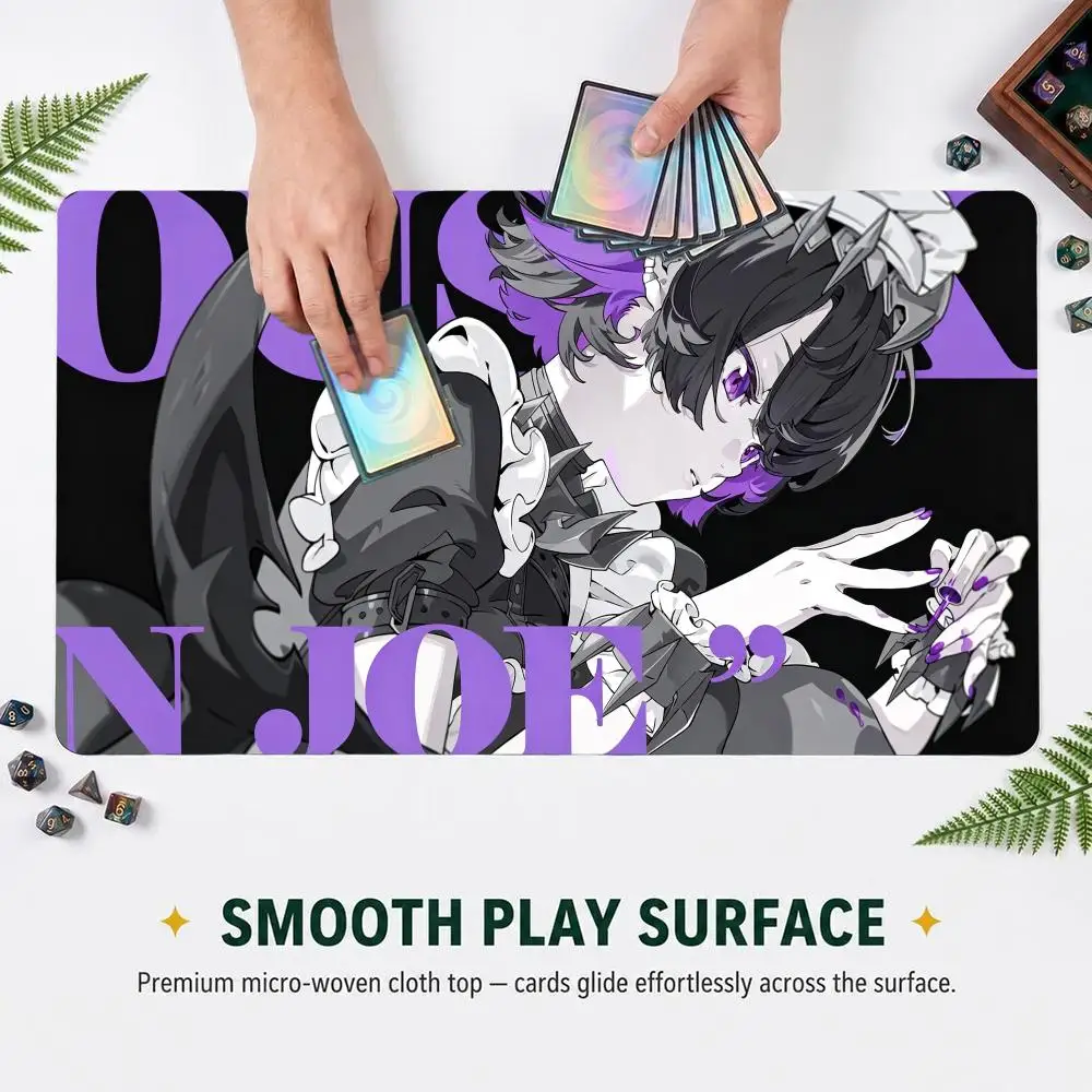 Zenless Zone N.Joe Ellen Joe Mouse Pad TCG Card Game Mat Anti-slip Rubber Table Mat for Magic The Gathering  Board Game Playmat