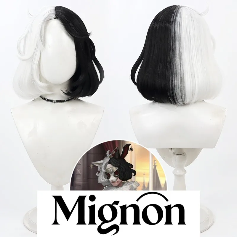 

Identity V Corroder Skin Crying Clown cosplay wig black white two-tone Halloween gift