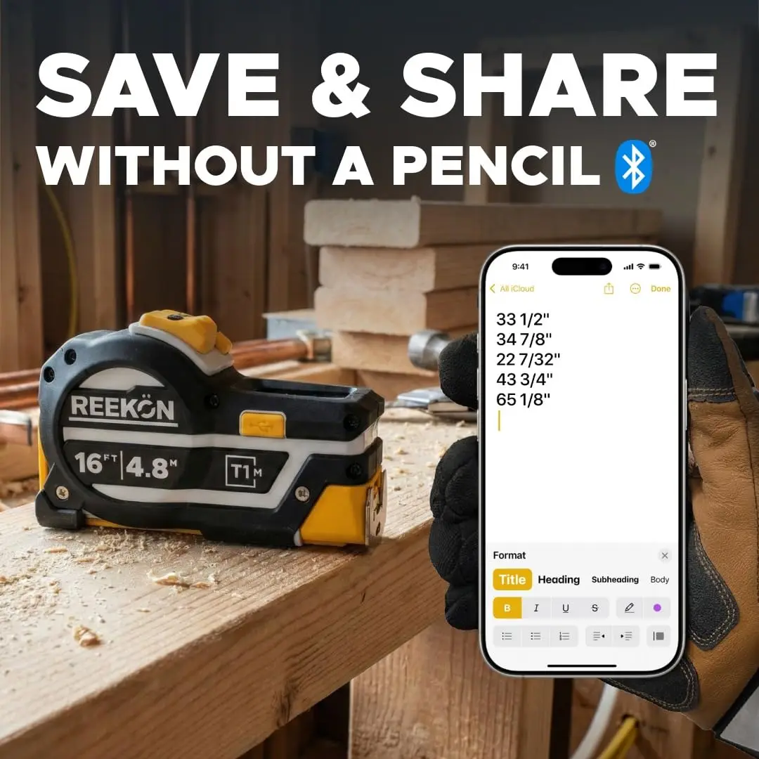 T1M Utility 25 ft Digital Tape Measure for the Job Site