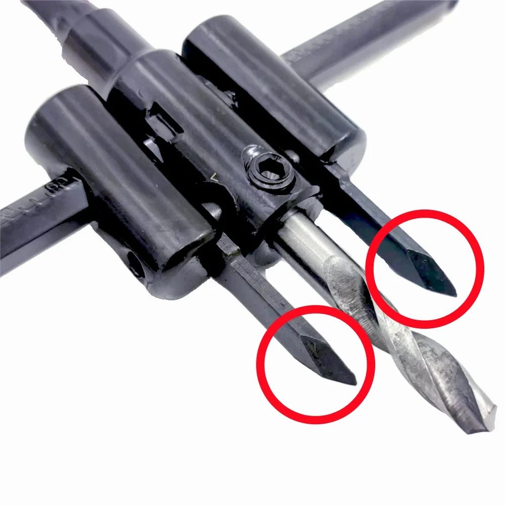 30/40MM-120/200/300MM Adjustable Wood Drywall Circle Hole Drill Cutter Bit DIY Tool Black or Sliver Alloy Blade