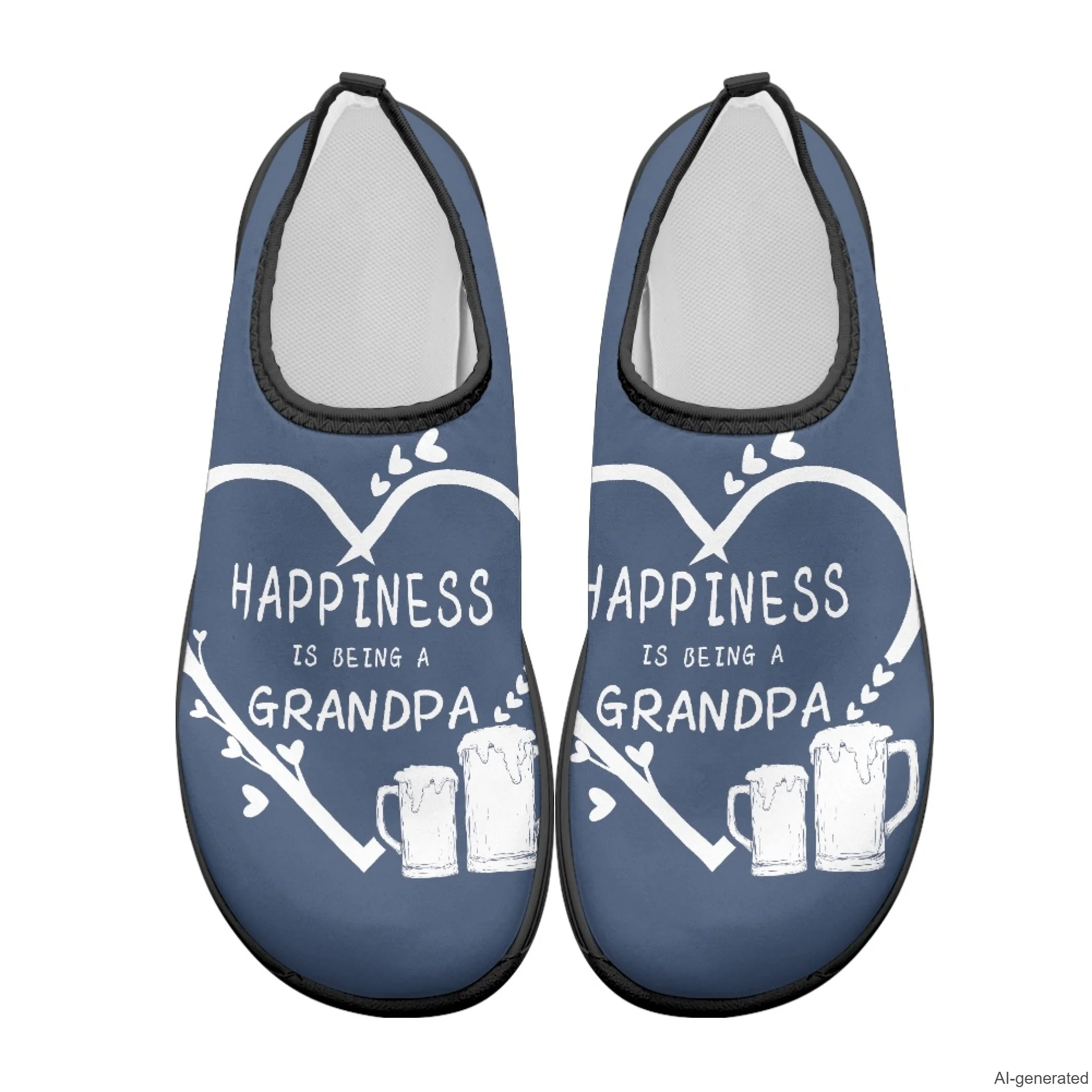 XIXIRIMIDO Workout Gym Shoes Polyester & EVA Casual Shoes Slip On Zero Drop Shoes for House Grandparents' Day Nurse Indoor Shoes