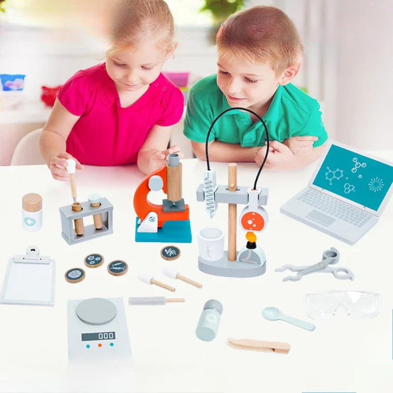 

29pcs Montessori Education Wooden Experience Toy Set Puzzle Toddler Toys Building Blocks Dollhouse Accessories Board Games Gift