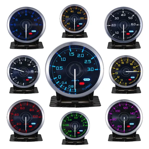 HA car Accessories Auto Gauge Def A1 Advance 60mm 7Color Oil Pressure Water Oil Temp EGT Exhaust Temp Turbo Boost Tachometer 10 best sales temp gauge car - №1