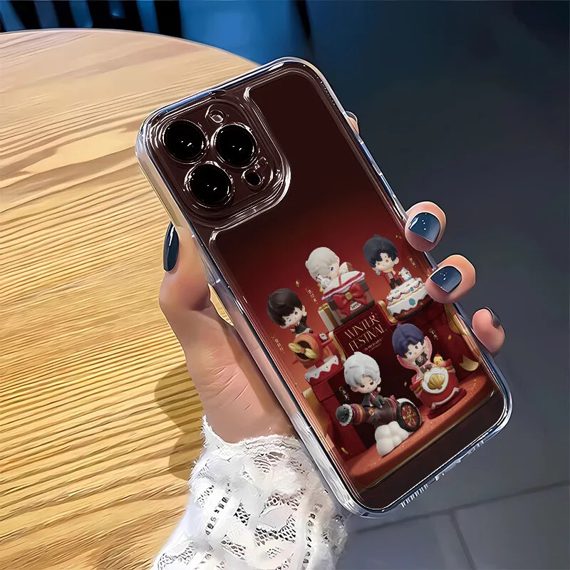 Kfc x amor e espaço profundo sylus zayne celebração fosco padrão macio tpu caso transparente capa de telefone para iphone anime cosplay